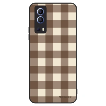 Husă pentru Vivo Y52 5G - Brown grid