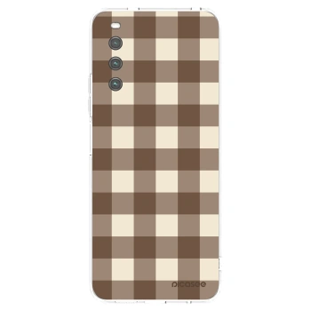 Husă pentru Sony Xperia 10 IV 5G - Brown grid