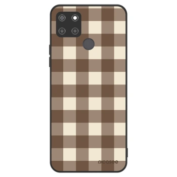 Husă pentru Realme C21Y - Brown grid