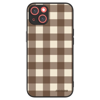 Picasee ULTIMATE CASE MagSafe pentru Apple iPhone 13 - Brown grid