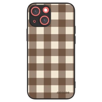 Picasee ULTIMATE CASE MagSafe pentru Apple iPhone 13 mini - Brown grid