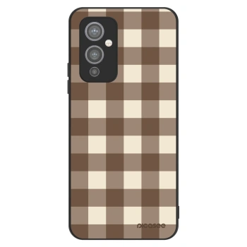 Husă pentru OnePlus 9 - Brown grid