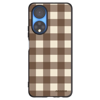 Picasee husă neagră din silicon pentru Honor X7 - Brown grid