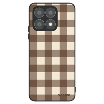Husă pentru Honor X8a - Brown grid