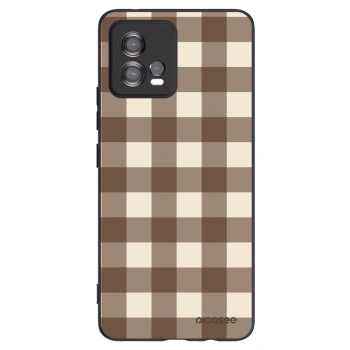 Husă pentru Motorola Moto G72 - Brown grid