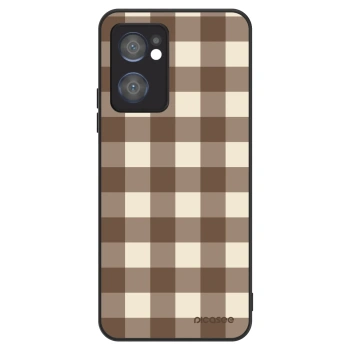 Husă pentru OPPO Reno 7 5G - Brown grid