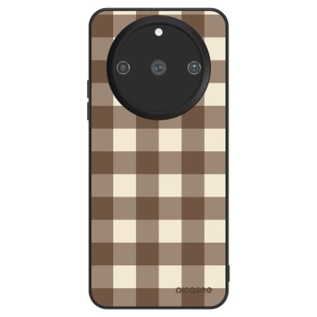 Husă pentru Realme 11 Pro+ - Brown grid