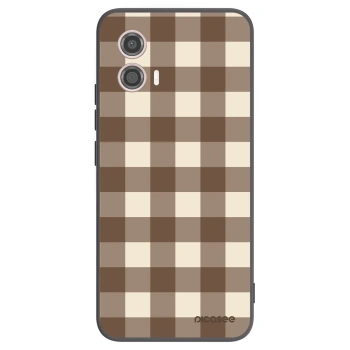 Husă pentru Motorola Moto G53 5G - Brown grid