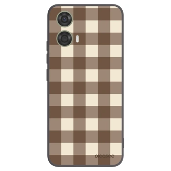 Husă pentru Motorola Moto G24 - Brown grid