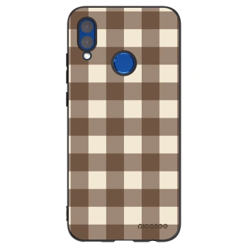 Husă pentru Honor 10 Lite - Brown grid