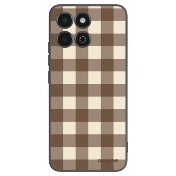 Picasee husă neagră din silicon pentru Honor 200 Smart 5G - Brown grid