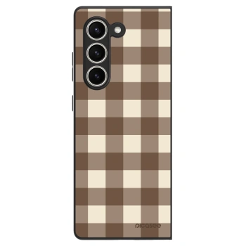 Husă pentru Samsung Galaxy Z Fold5 5G - Brown grid