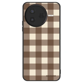 Husă pentru Xiaomi Poco F7 Pro 5G - Brown grid