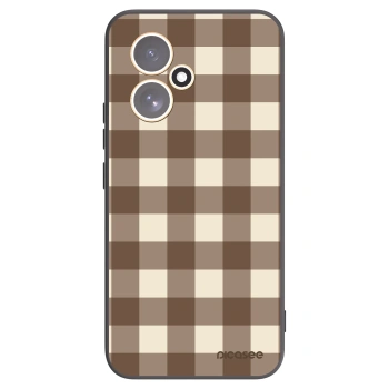 Picasee husă neagră din silicon pentru Honor 400 5G - Brown grid