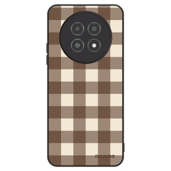 Husă pentru Realme 12X - Brown grid