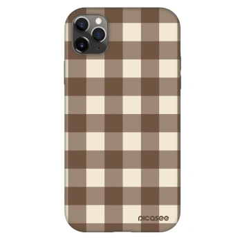 Husă pentru Apple iPhone 11 Pro Max - Brown grid