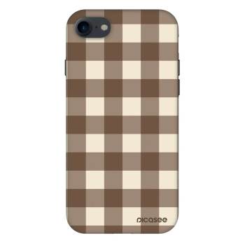 Husă pentru Apple iPhone SE 2022 - Brown grid