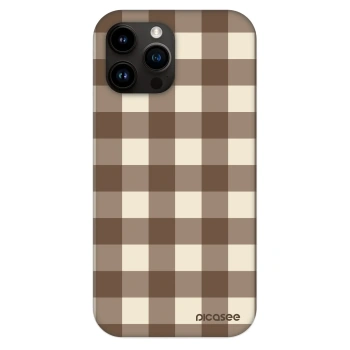 Husă pentru Apple iPhone 13 Pro Max - Brown grid