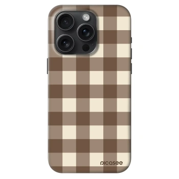 Husă pentru Apple iPhone 15 Pro - Brown grid