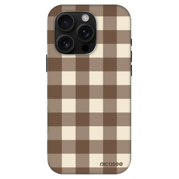 Husă pentru Apple iPhone 16 Pro - Brown grid