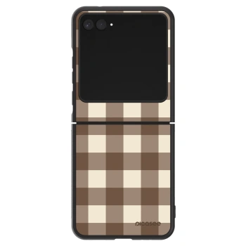 Husă pentru Motorola Razr 60 - Brown grid