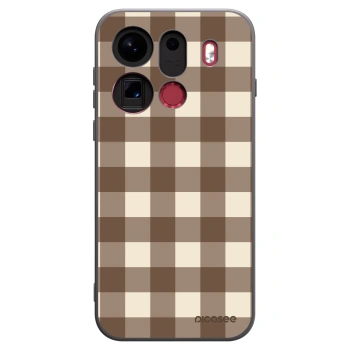 Picasee husă neagră din silicon pentru OPPO Find X9 Pro - Brown grid