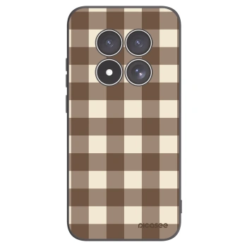 Picasee husă neagră din silicon pentru Xiaomi Redmi Note 15 Pro 5G - Brown grid