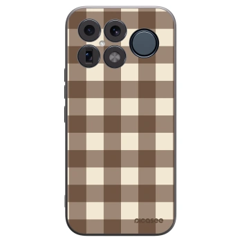 Picasee husă neagră din silicon pentru Xiaomi Poco F8 Ultra - Brown grid