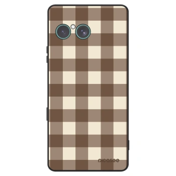 Husă pentru Sony Xperia 10 VII - Brown grid