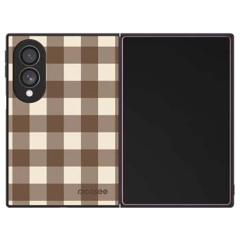 Husă pentru Samsung Galaxy Z Fold8 5G - Brown grid