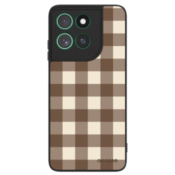 Husă pentru Motorola Moto G57 Power - Brown grid