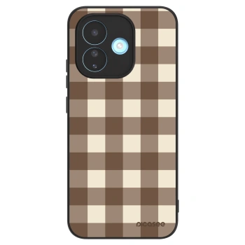 Husă pentru Xiaomi Redmi Note 17 Pro 5G - Brown grid
