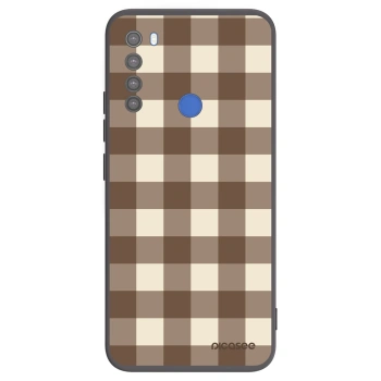 Husă pentru Xiaomi Redmi Note 8T - Brown grid