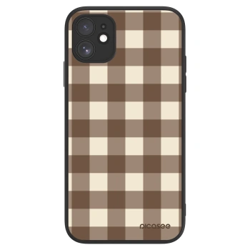 Picasee ULTIMATE CASE pentru Apple iPhone 11 - Brown grid