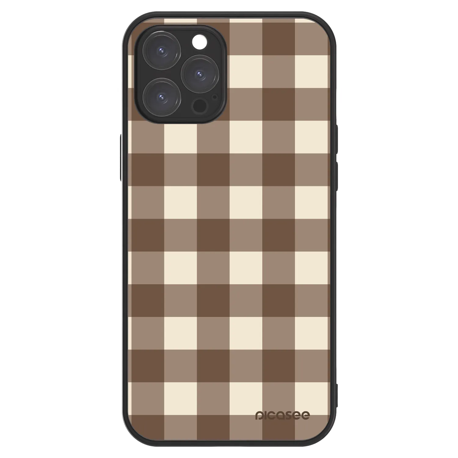 Picasee ULTIMATE CASE pentru Apple iPhone 12 Pro Max - Brown grid