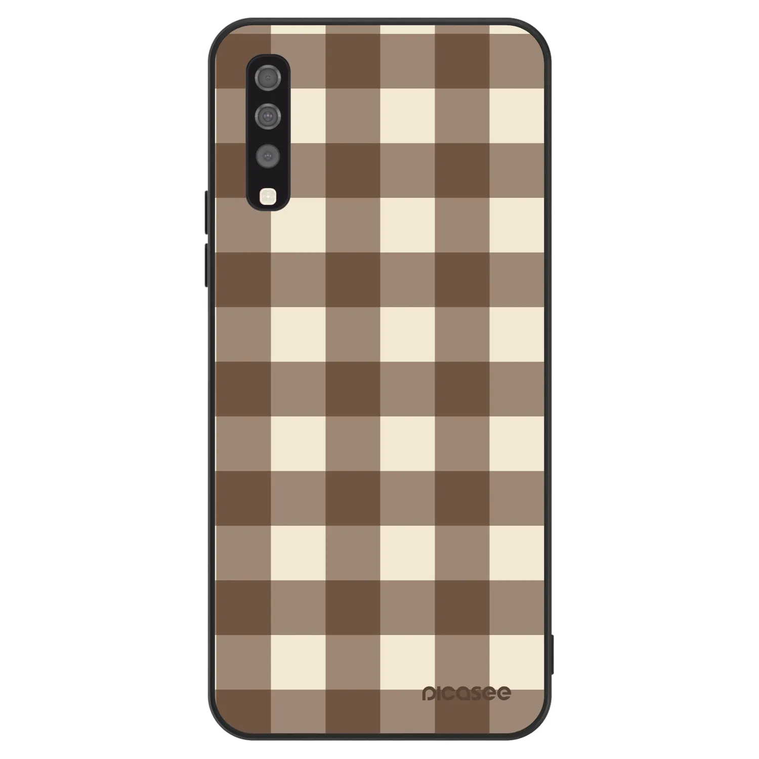 Picasee ULTIMATE CASE pentru Samsung Galaxy A70 A705F - Brown grid
