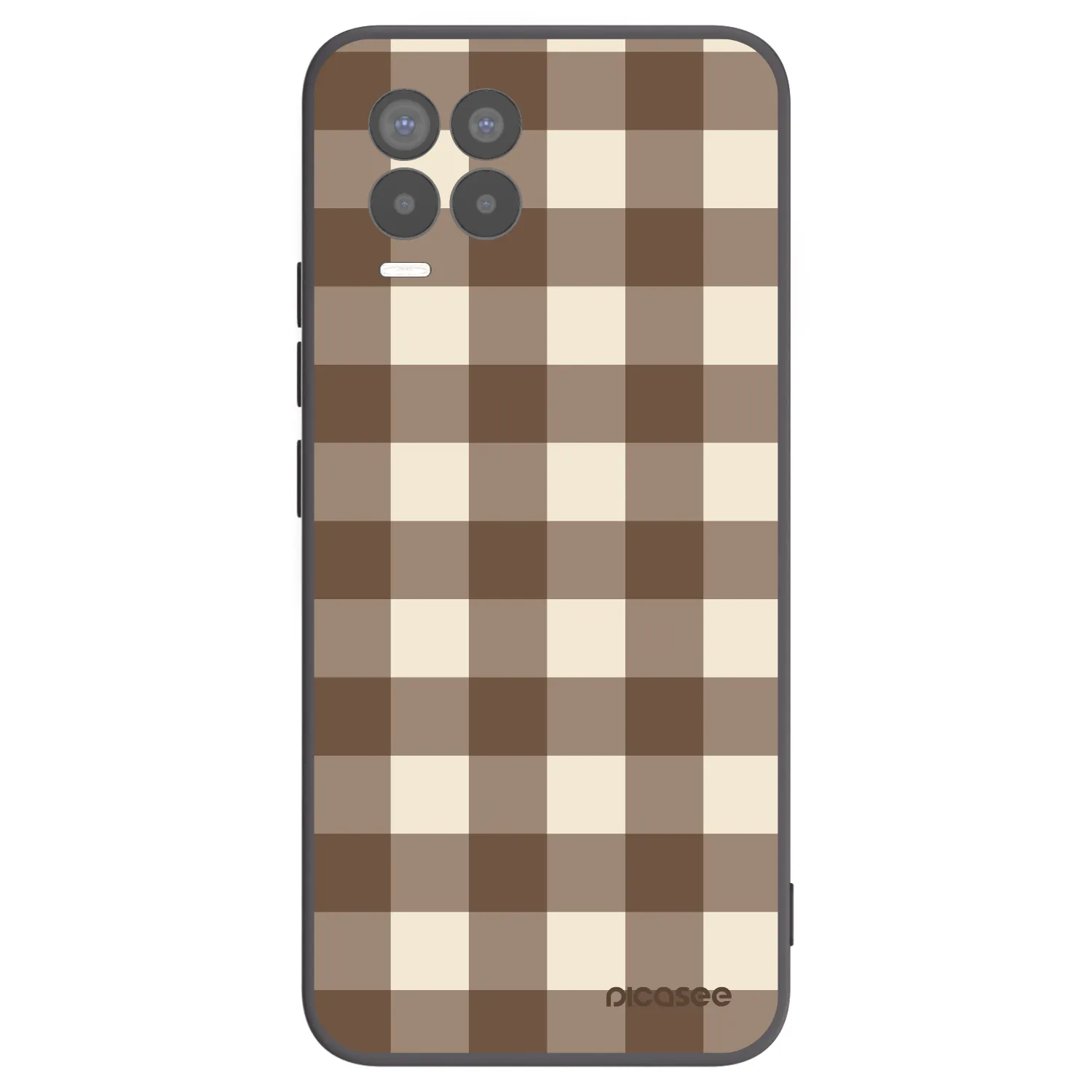 Picasee husă neagră din silicon pentru Realme 8 Pro - Brown grid