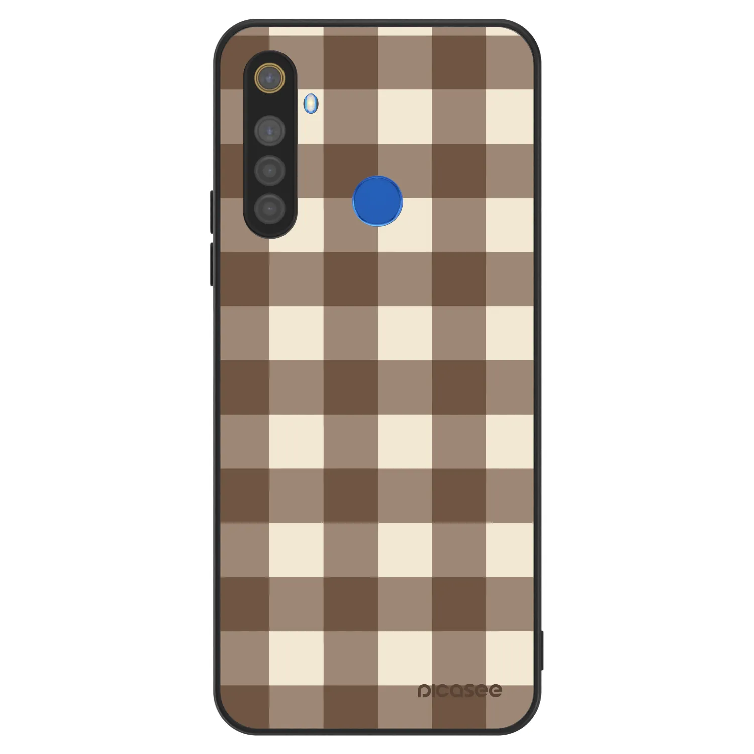 Picasee ULTIMATE CASE pentru Realme 5 - Brown grid