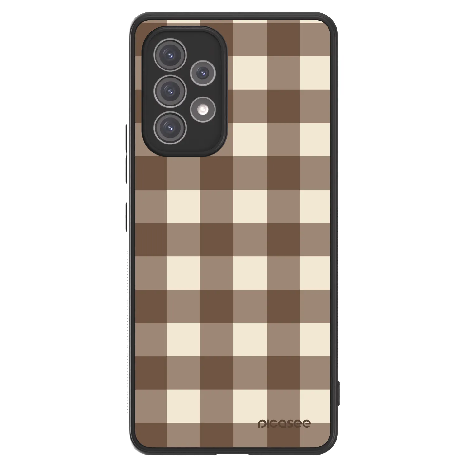 Picasee ULTIMATE CASE pentru Samsung Galaxy A52s 5G A528B - Brown grid