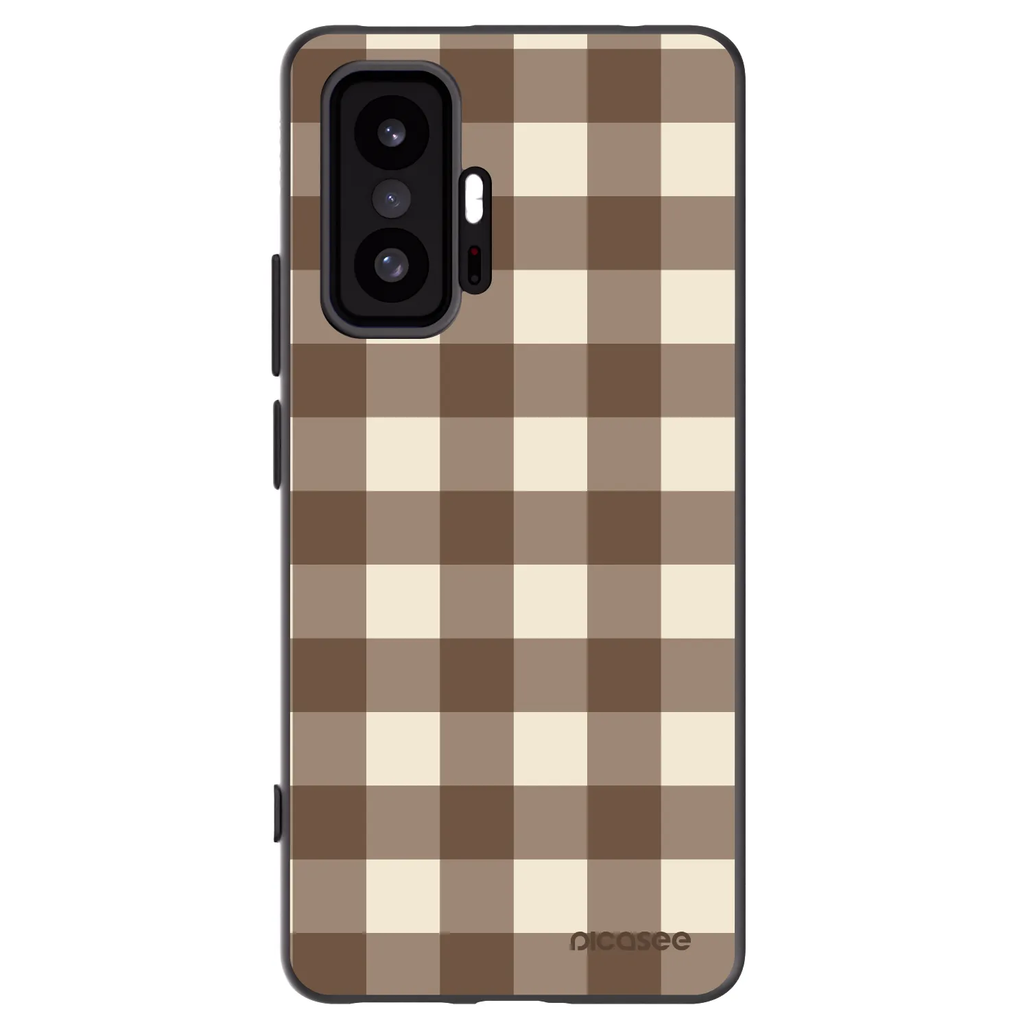 Picasee husă neagră din silicon pentru Xiaomi 11T - Brown grid