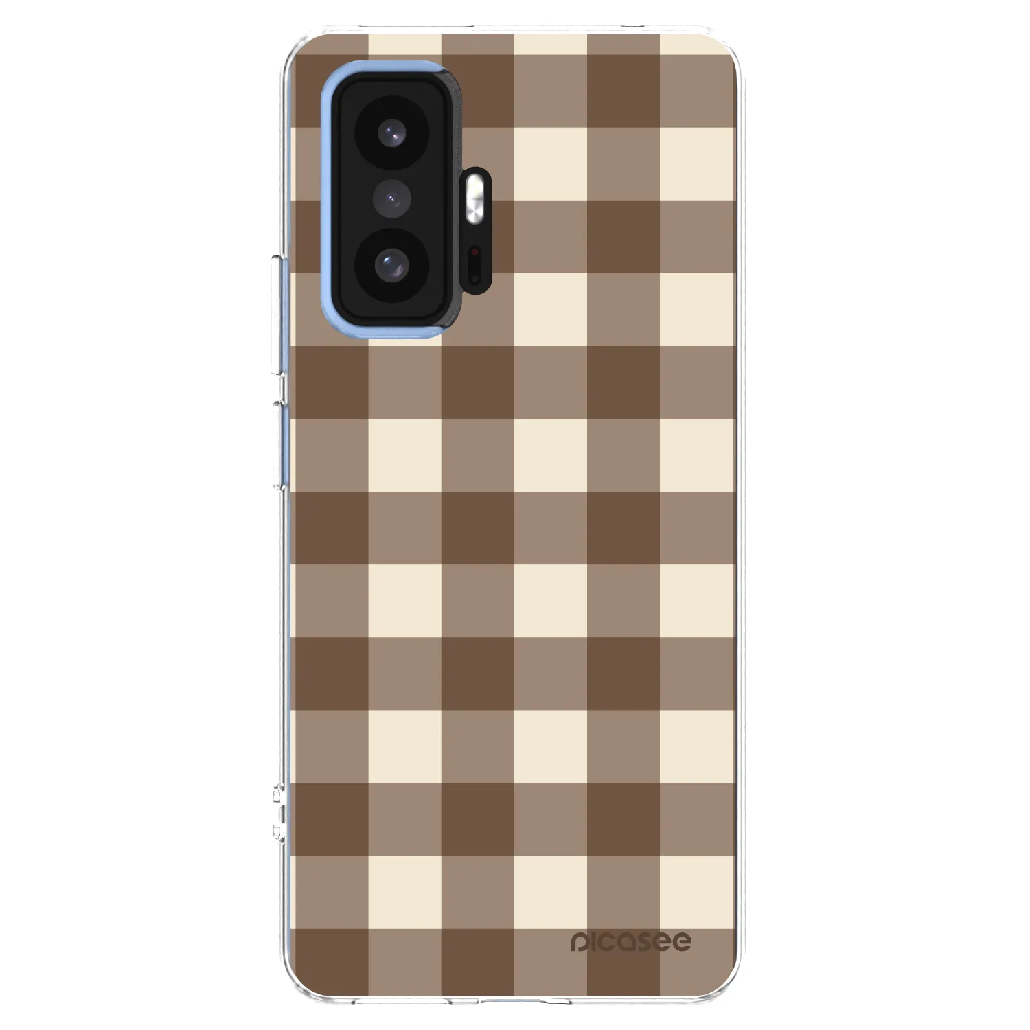 Picasee husă transparentă din silicon pentru Xiaomi 11T Pro - Brown grid