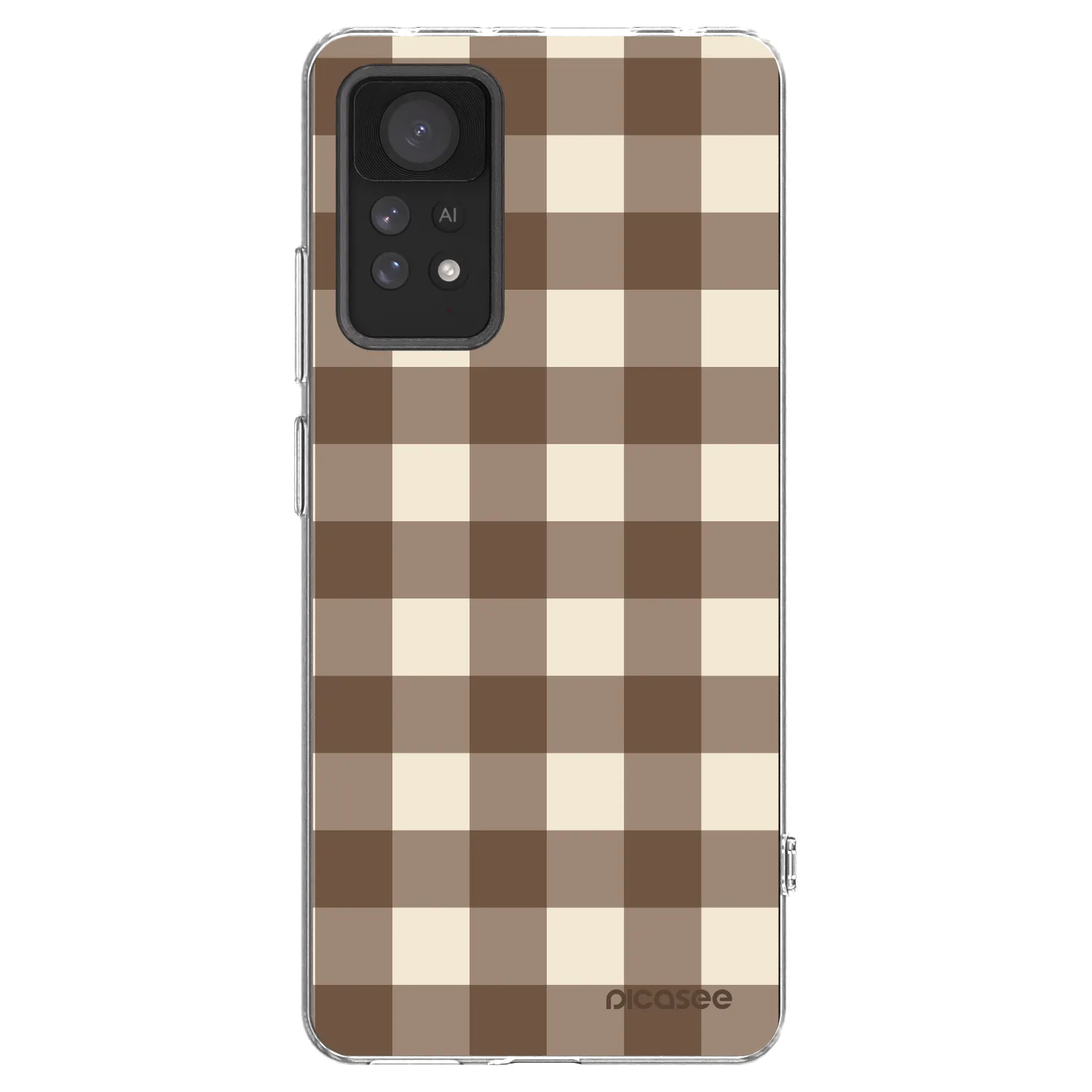 Picasee husă transparentă din silicon pentru Xiaomi Redmi Note 11 Pro 5G - Brown grid