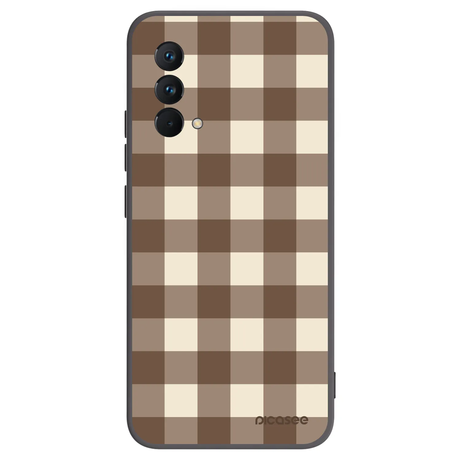 Picasee husă neagră din silicon pentru Realme GT Master Edition 5G - Brown grid