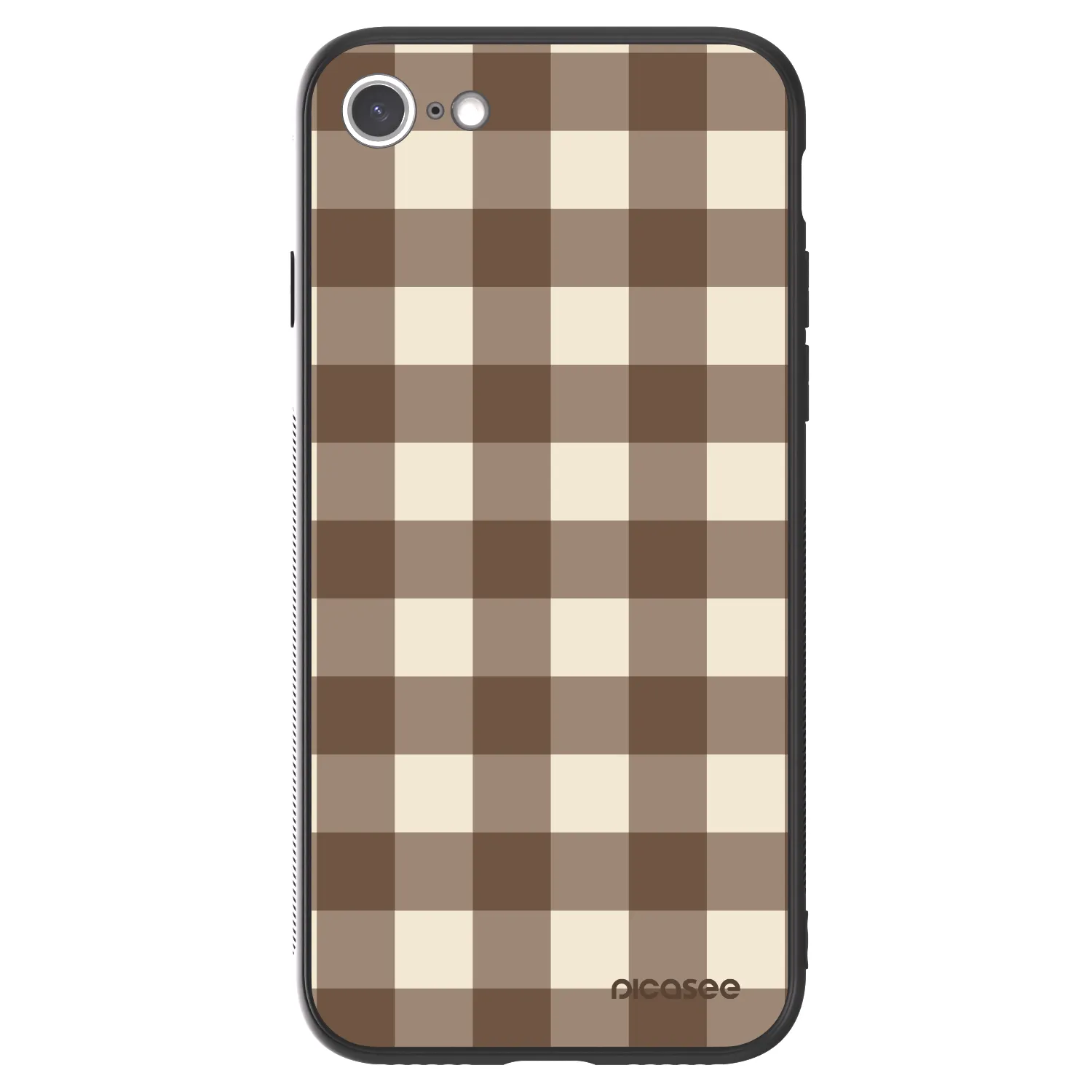 Picasee ULTIMATE CASE pentru Apple iPhone SE 2022 - Brown grid