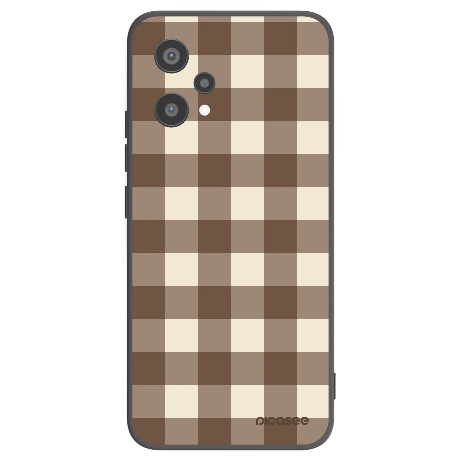 Picasee husă neagră din silicon pentru Realme 9 Pro 5G - Brown grid