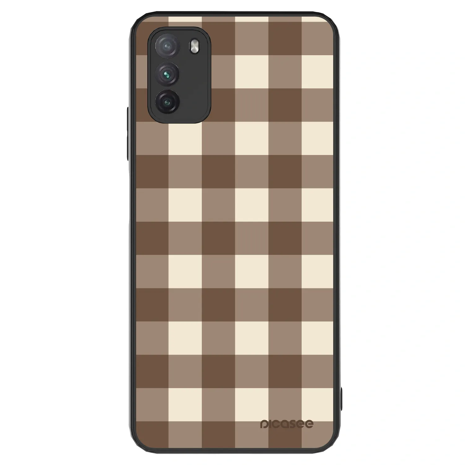 Picasee ULTIMATE CASE pentru Xiaomi Poco M3 - Brown grid