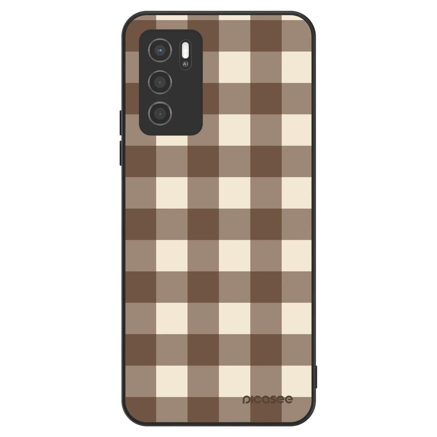 Picasee ULTIMATE CASE pentru OPPO A16 - Brown grid