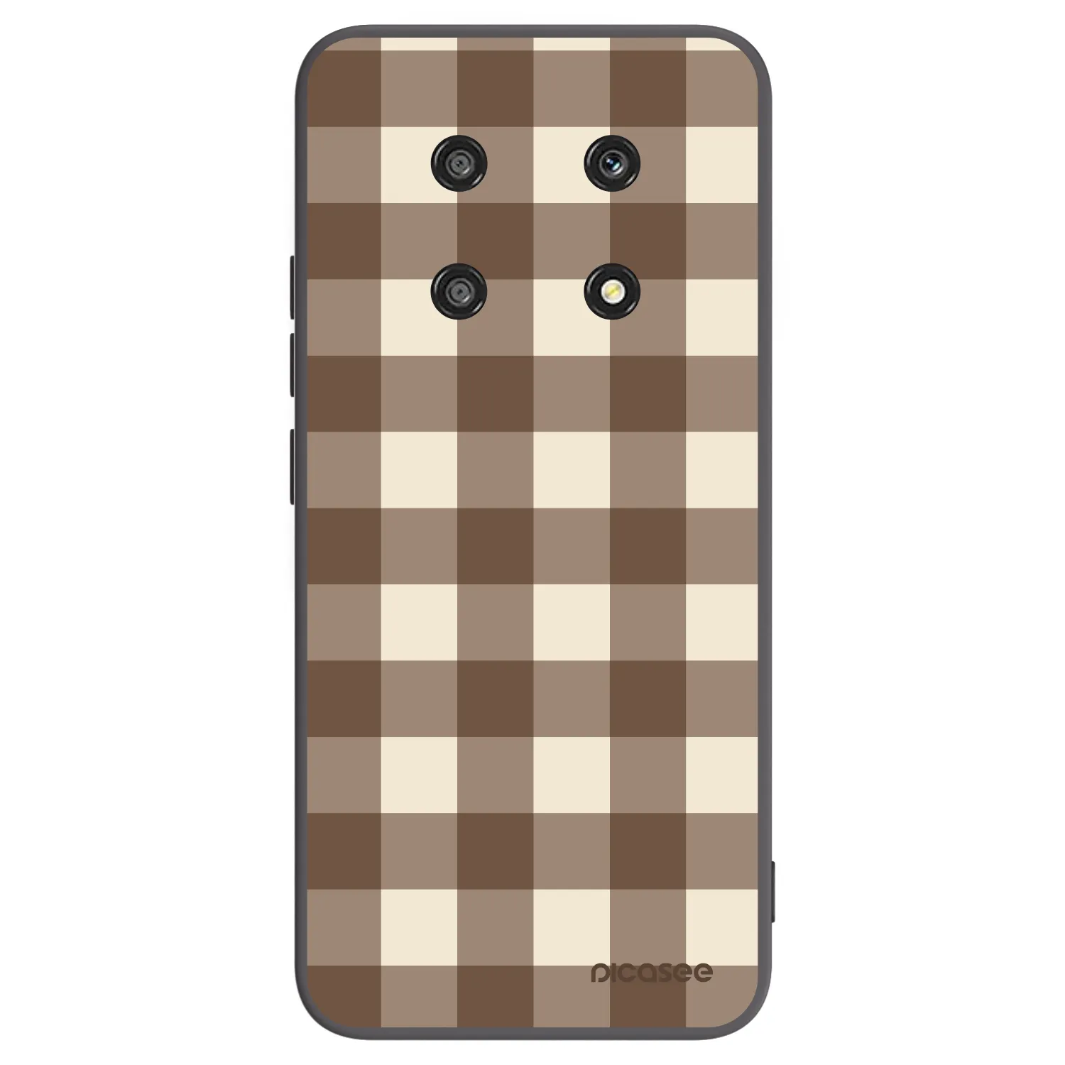 Picasee husă neagră din silicon pentru Honor Magic4 Lite 5G - Brown grid