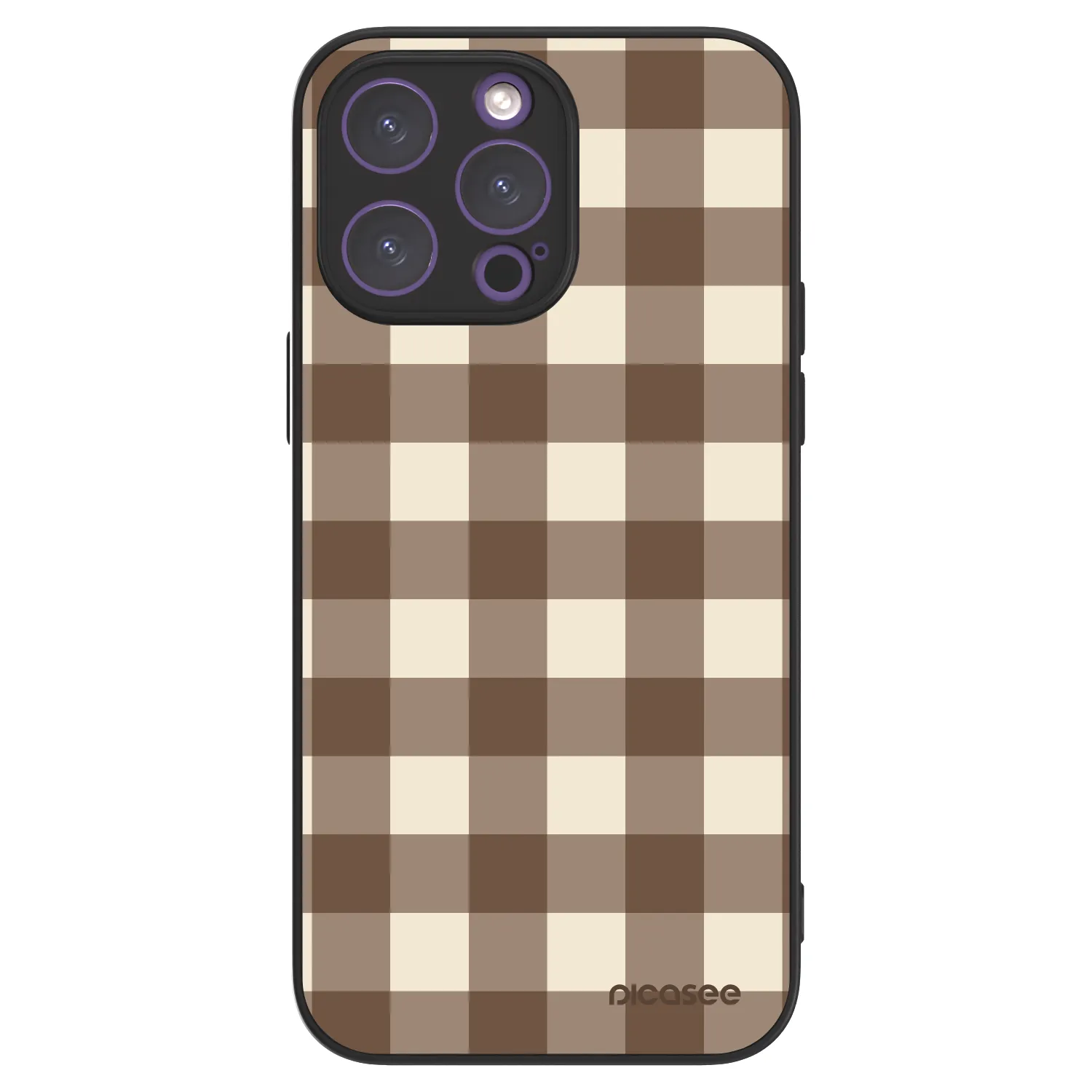 Picasee ULTIMATE CASE pentru Apple iPhone 14 Pro Max - Brown grid