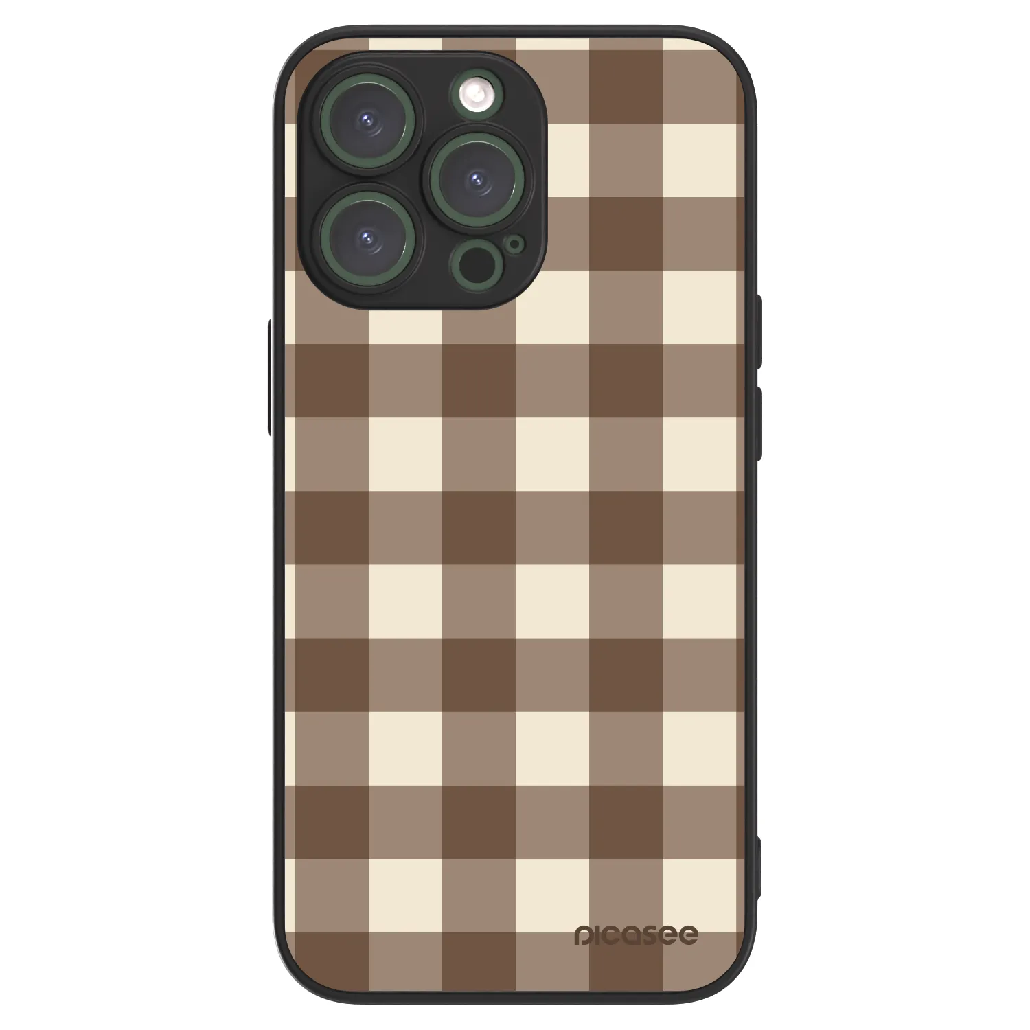 Picasee ULTIMATE CASE MagSafe pentru Apple iPhone 13 Pro - Brown grid